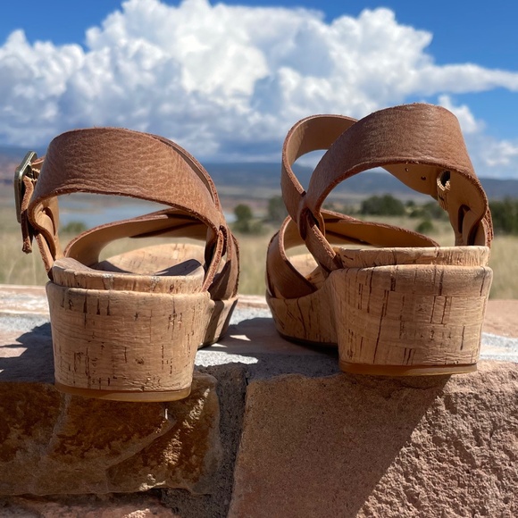 GUC KORK-EASE Women's Myrna 2.0 Ankle Strap Wedge Sandal (Size: 37/Tan) - Picture 7 of 15